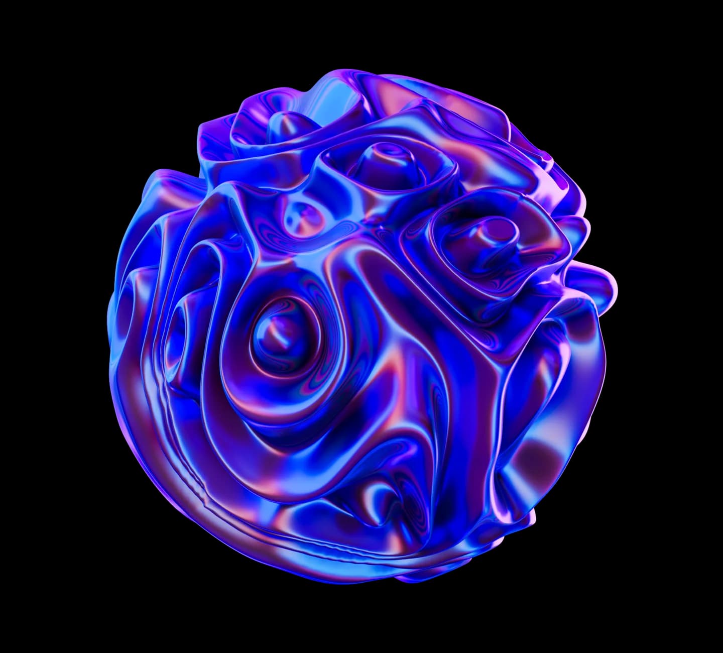 Recurso tridimensional de NovaNet en tonos violeta y azul